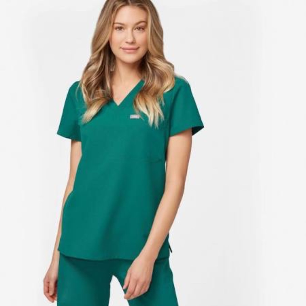Figs Scrubs Set: Hunter Green